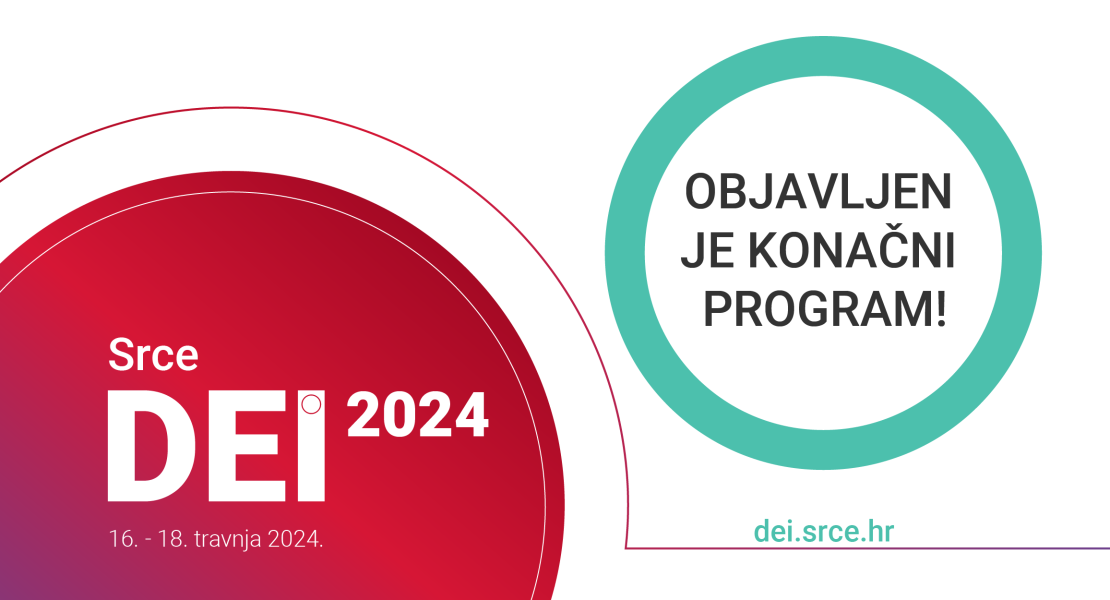 Objavljen program konferencije Dani e-infrastrukture Srce DEI 2024  